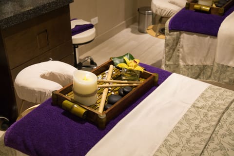 Body treatments, body scrubs, facials, manicures and pedicures