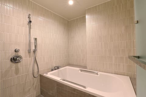 Luxury Japanese Western Room, Non Smoking | Bathroom | Shower, free toiletries, hair dryer, slippers