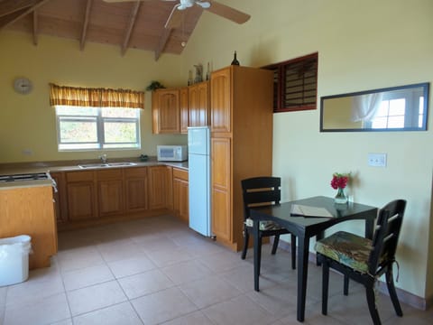 Superior Apartment, 1 Bedroom, Balcony, Sea View | Private kitchen | Full-size fridge, microwave, stovetop, coffee/tea maker