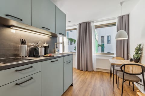 Suite | Private kitchen | Fridge, stovetop, espresso maker, electric kettle