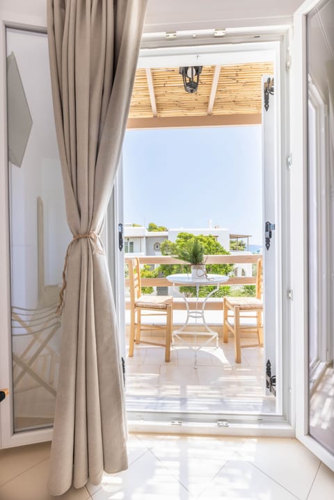 Standard Double Room, 1 Bedroom, Partial Sea View | Terrace/patio