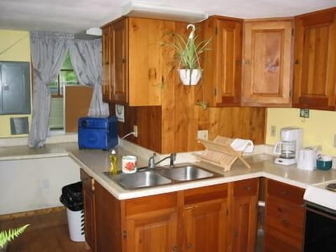 Birch Cottage, 1 Queen, 1 Full Futon | Private kitchen | Microwave, coffee/tea maker