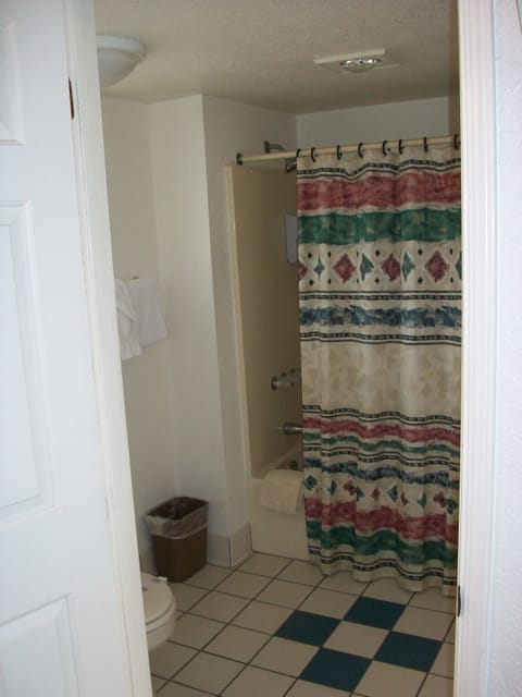 Standard Room, 1 Queen Bed, Accessible | Bathroom | Combined shower/tub, free toiletries, hair dryer, towels