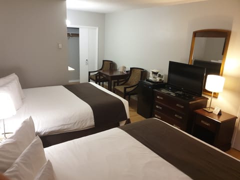 Standard Room, 2 Queen Beds | Desk, iron/ironing board, free WiFi, bed sheets