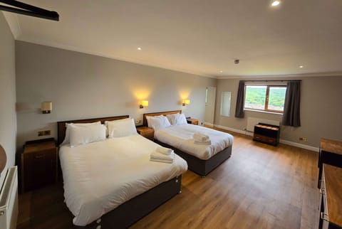 Suite, 2 Double Beds, Non Smoking | Individually furnished, desk, soundproofing, free WiFi