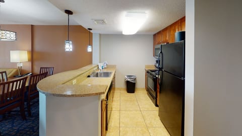 Deluxe Room, 2 Bedrooms, Oceanfront (Angle) | Private kitchen | Full-size fridge, microwave, oven, stovetop