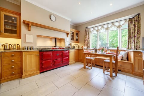 A large family kitchen.