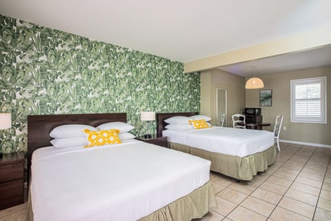 Double Queen w/ Breakfast Nook | In-room safe, iron/ironing board, free WiFi, bed sheets