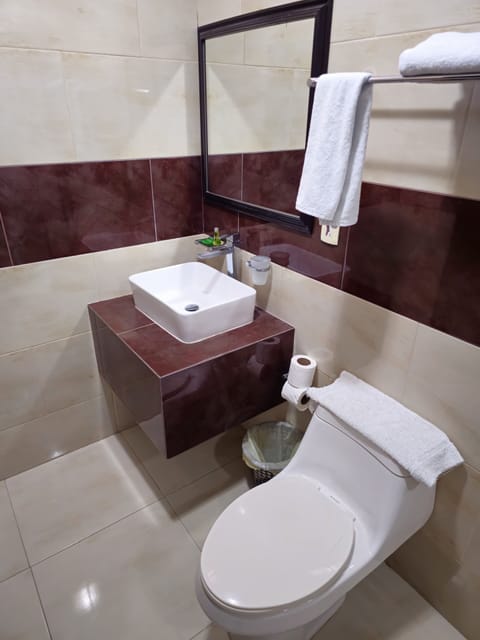 Classic Single Room, Accessible, Non Smoking | Bathroom | Towels, soap, shampoo, toilet paper