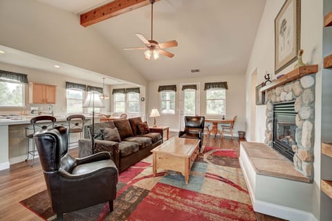 Bright, airy living area