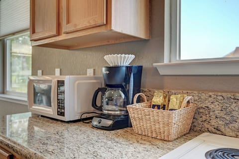 Samples of locally roasted coffee and organic tea