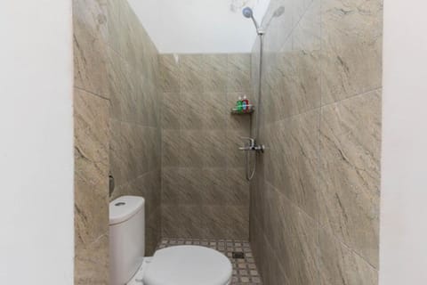 Basic Double Room | Bathroom | Shower, hydromassage showerhead, towels