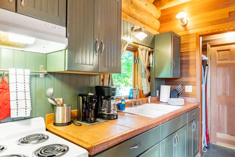 Well-equipped kitchen.