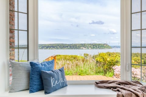 Cozy up by this expansive window.
