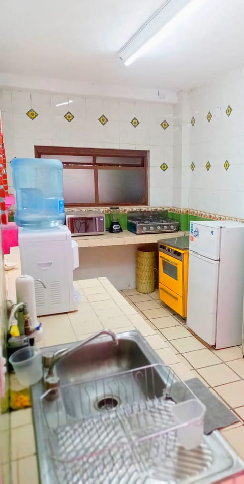 Shared fridge, microwave