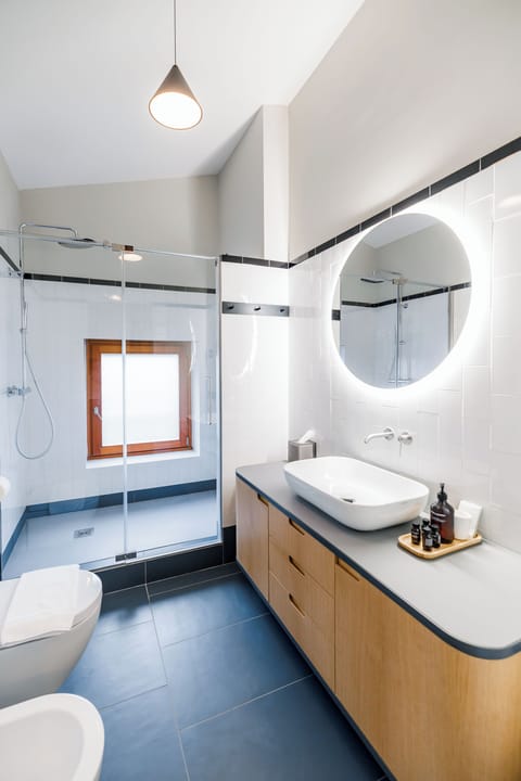 Deluxe Apartment, Lake View | Bathroom | Free toiletries, hair dryer, bathrobes, bidet