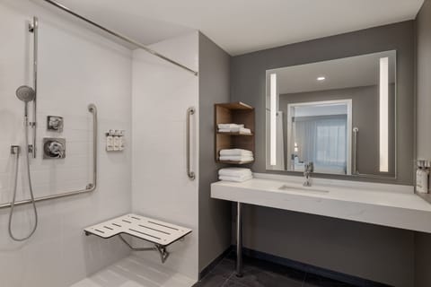 Suite, 1 Bedroom, Accessible, Kitchen (Roll-In Shower) | Bathroom