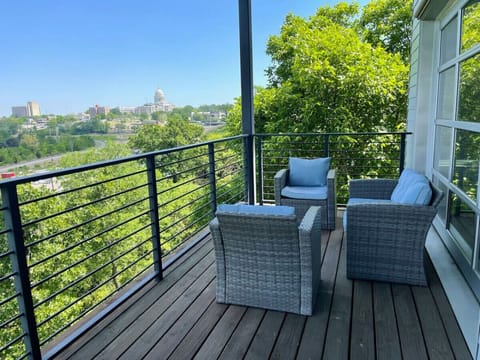 Enjoy stunning city views from your private balcony