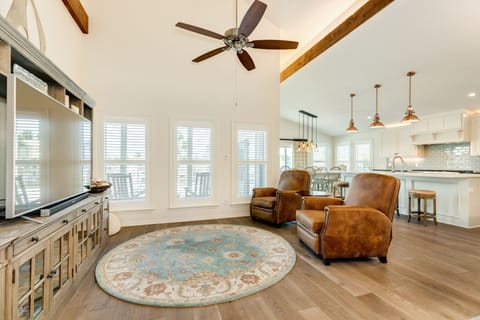 Open living area makes spending time together a breeze