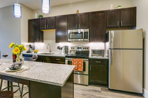 Apartment (1 Bedroom) | Private kitchen | Microwave, oven, stovetop, dishwasher