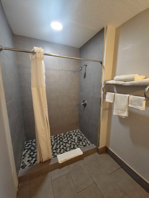 Standard Room, 1 King Bed | Bathroom | Free toiletries, hair dryer, towels