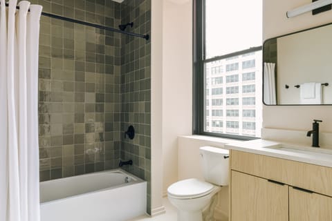 Classic Studio | Bathroom | Designer toiletries, hair dryer, towels, soap