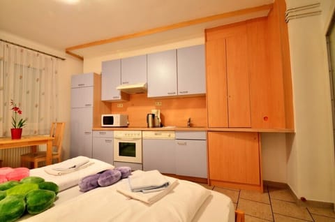 Studio, 1 Doublebed, Non Smoking, Kitchenette, 50€ cleaning fee on top of the rate | Private kitchen | Fridge, microwave, stovetop, coffee/tea maker