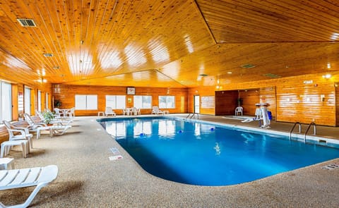 Indoor pool, open 8 AM to midnight, sun loungers