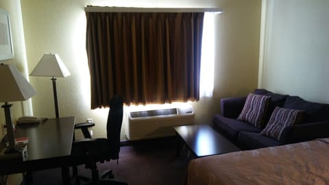 In-room safe, desk, laptop workspace, blackout drapes