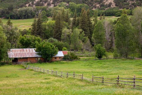 Bunkhouse and Barn, looking West.