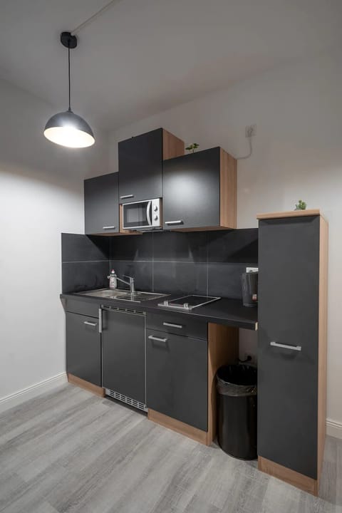 City Apartment | Private kitchen | Full-size fridge, oven, stovetop, toaster