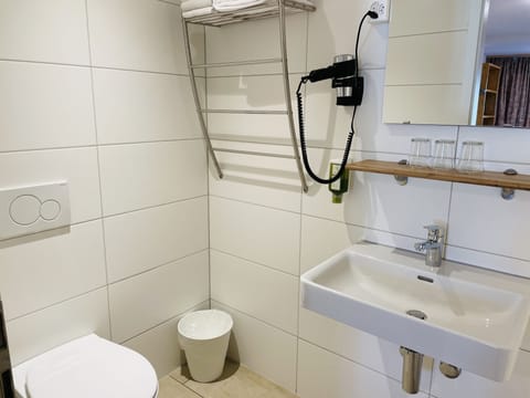 Basic Triple Room | Bathroom | Hair dryer, towels