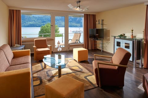 Suite, Balcony, Lake View | Minibar, in-room safe, desk, free WiFi