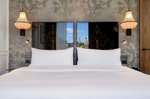 Exclusive Double Room, Terrace, City View | Frette Italian sheets, premium bedding, down comforters