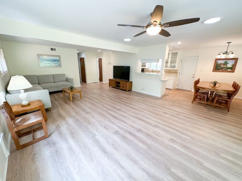 Living Area and Kitchen