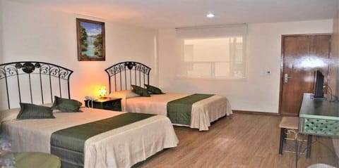 Comfort Double Room, 2 Double Beds | Laptop workspace, iron/ironing board, free WiFi, bed sheets