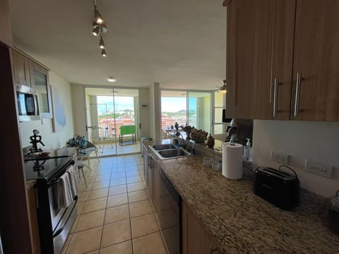 Family Apartment | Private kitchenette | Full-size fridge, microwave, oven, stovetop