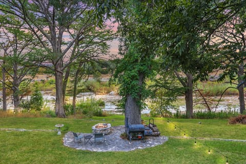 Gather around the firepit to share stories and make memories