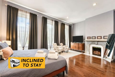 The home features two master bedroom suites. The second floor master offers a whole separate seating space, for couples who`d prefer more peace and privacy.