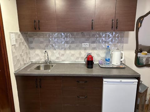 Luxury Studio, City View | Private kitchen | Mini-fridge