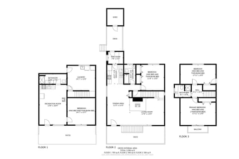 A detailed floor plan of this rental.