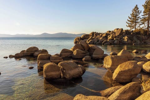 Take pictures at Sand Harbor nearby