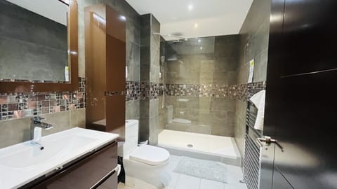 Superior Apartment, 1 Double Bed with Sofa bed | Bathroom | Shower, rainfall showerhead, hair dryer, towels