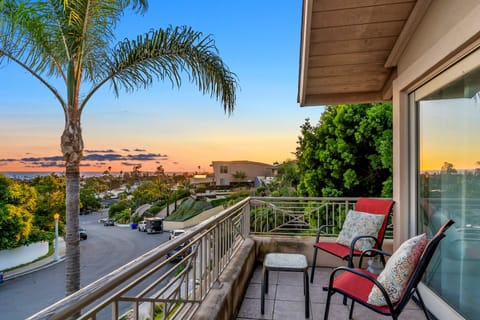 Primary bedroom with huge balcony
