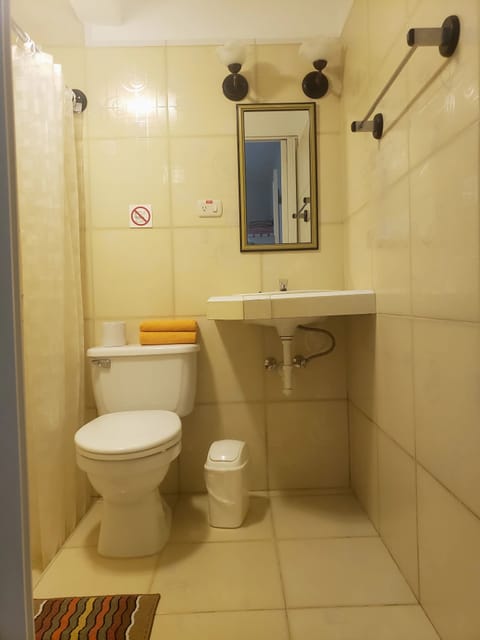 Basic Double or Twin Room, 2 Queen Beds, Accessible | Bathroom | Shower, rainfall showerhead, hair dryer, towels