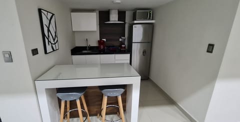 Club Loft | Private kitchen | Fridge, microwave, stovetop, blender