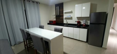 Premium Suite, 1 Bedroom | Private kitchen | Fridge, microwave, stovetop, blender