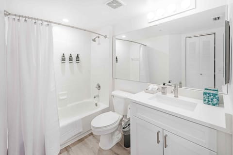 Superior Apartment | Bathroom | Hair dryer, towels, toilet paper