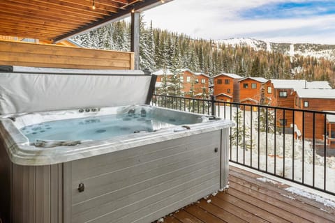 7 person Hot Tub located main living area | Outdoor seating | 2nd Floor