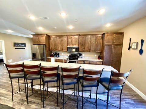 Full Kitchen, double oven, dual drip coffee makers, dual dishwashers, + + + 